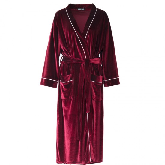 Thick, warm, loose flannel nightgown for men, simple, loose, plus-size, long coral fleece bathrobe for women, autumn and winter. Thick, warm, loose flannel nightgown for men, simple, loose, plus-size, long coral fleece bathrobe for women, autumn and winter.