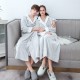 Autumn/Winter Lightweight Double-Layer Thickened Flannel Nightgown for Men, Extra-Long Large Jacquard Composite Couple's Bathrobe for Women Autumn/Winter Lightweight Double-Layer Thickened Flannel Nightgown for Men, Extra-Long Large Jacquard Composite Couple's Bathrobe for Women