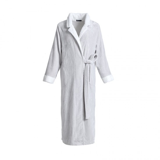 Autumn/Winter Lightweight Double-Layer Thickened Flannel Nightgown for Men, Extra-Long Large Jacquard Composite Couple's Bathrobe for Women Autumn/Winter Lightweight Double-Layer Thickened Flannel Nightgown for Men, Extra-Long Large Jacquard Composite Couple's Bathrobe for Women