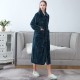 Autumn and winter plus-size imitation half-fleece nightgowns, thickened and long, sexy bathrobes for men and women, couple's loungewear. Autumn and winter plus-size imitation half-fleece nightgowns, thickened and long, sexy bathrobes for men and women, couple's loungewear.