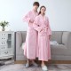 Thick, fleece-lined flannel couple's bathrobe for men, long, large-size coral fleece robe for women, winter pajamas. Thick, fleece-lined flannel couple's bathrobe for men, long, large-size coral fleece robe for women, winter pajamas.