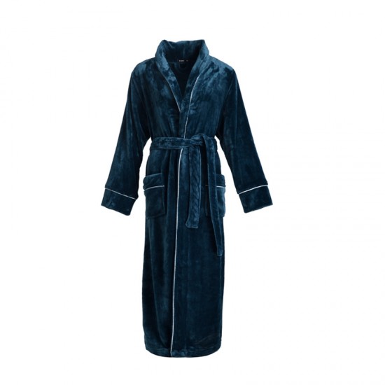 Thick, fleece-lined flannel couple's bathrobe for men, long, large-size coral fleece robe for women, winter pajamas. Thick, fleece-lined flannel couple's bathrobe for men, long, large-size coral fleece robe for women, winter pajamas.