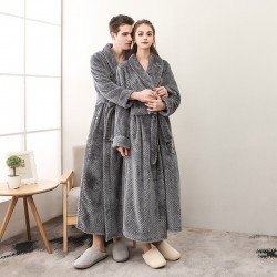 Four-Season Commuter Couples' Bathrobes for Women, Summer Long-Sleeved 2025 Loose Absorbent Bathrobes for Men, Extra-Long Hot Spring Swimming Bathrobes
