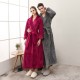 Autumn and Winter Thickened Flannel Baby Fleece Couple's Nightgown for Men and Women Extra Long Fixed Waist Yukata Autumn and Winter Thickened Flannel Baby Fleece Couple's Nightgown for Men and Women Extra Long Fixed Waist Yukata