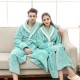 Ins simple, long, pocket-strap flannel robes for women and men for autumn and winter. Ins simple, long, pocket-strap flannel robes for women and men for autumn and winter.
