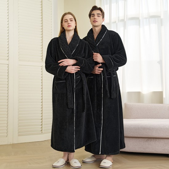 Women's nightdresses, thickened and long coral fleece pajamas for autumn and winter, women's winter flannel bathrobes, spring and autumn coral. Women's nightdresses, thickened and long coral fleece pajamas for autumn and winter, women's winter flannel bathrobes, spring and autumn coral.