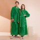 Contrast color flannel couple's robes for women, thickened and long warm coral fleece bathrobes for winter, men's plus-size morning robes. Contrast color flannel couple's robes for women, thickened and long warm coral fleece bathrobes for winter, men's plus-size morning robes.