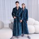 [2001 New] Autumn and Winter Extra Long Thickened Flannel Nightgown for Men and Women Extra Large Coral Fleece Bathrobe