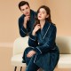 New Chinese-style gradient waffle couple's bathrobes for women. Men's soft, absorbent, breathable nightgown for spring, summer, and autumn.