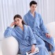 [2001 New] Autumn and Winter Extra Long Thickened Flannel Nightgown for Men and Women Extra Large Coral Fleece Bathrobe