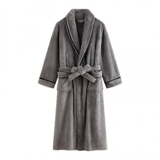 Premium, double-layered, thickened, Austrian grain fleece nightgown, new for women, winter (25 new styles), extra-long, stylish, short, warm, autumn bathrobe. Premium, double-layered, thickened, Austrian grain fleece nightgown, new for women, winter (25 new styles), extra-long, stylish, short, warm, autumn bathrobe.