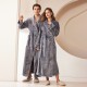 Autumn/Winter Comfortable Cotton Fleece Nightgown for Women, Thickened Coral Fleece Pajamas, Plus-Sized Bathrobe with Ankle Length Autumn/Winter Comfortable Cotton Fleece Nightgown for Women, Thickened Coral Fleece Pajamas, Plus-Sized Bathrobe with Ankle Length