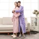 [New 2102] Thickened, extra-long, comfortable cotton fleece couple's nightgown, plus-size, plush, plush, men's nightgown.