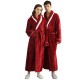 Cross-border hot-selling long, thickened baby fleece couple's robe, winter plus-size flannel bathrobe for men, autumn Cross-border hot-selling long, thickened baby fleece couple's robe, winter plus-size flannel bathrobe for men, autumn
