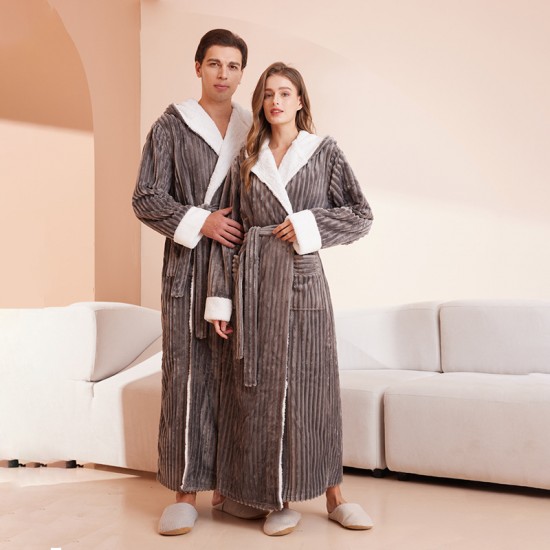 Women's Palm Leaf Print Belted Bathrobe, Men's Summer Thin Absorbent Quick-Drying Nightgown, Swimmable Bath Towel Women's Palm Leaf Print Belted Bathrobe, Men's Summer Thin Absorbent Quick-Drying Nightgown, Swimmable Bath Towel