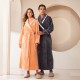 Autumn and Winter Thickened Baby Fleece Couples' Nightgowns for Women, Extra-Long Pineapple Plaid Flannel Bathrobes for Men, Plus-Size Autumn and Winter Thickened Baby Fleece Couples' Nightgowns for Women, Extra-Long Pineapple Plaid Flannel Bathrobes for Men, Plus-Size