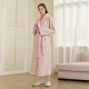 New autumn and winter Beibei fleece series. Extra-long, thickened flannel couple's nightgown, plus-size, women's pajamas.