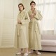 [1806 Upgrade] Autumn/Winter Contrast Color Pineapple Plaid Couple's Nightgown, Men's Fashionable Thickened Plus Size Flannel Bathrobe