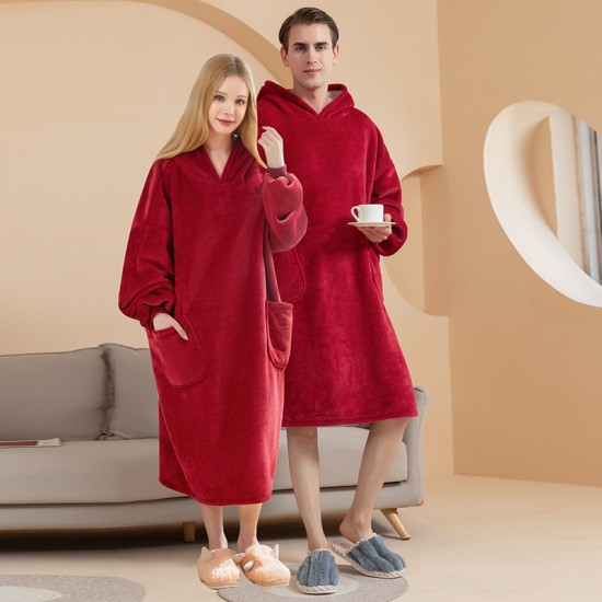 2022 new women's long-length beauty salon spa bathrobes for women, plus-size autumn and winter thickened hooded double-layered composite flannel blankets for men and women, plus-size coral fleece home robes. 2022 new women's long-length beauty salon spa bathrobes for women, plus-size autumn and winter thickened hooded double-layered composite flannel blankets for men and women, plus-size coral fleece home robes.
