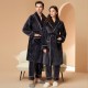 New Chinese-style gradient waffle couple's bathrobes for women. Men's soft, absorbent, breathable nightgown for spring, summer, and autumn.