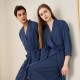 Summer thin absorbent waffle bathrobe for women, simple and sexy mid-length summer robe for men, breathable bath towel pajamas Summer thin absorbent waffle bathrobe for women, simple and sexy mid-length summer robe for men, breathable bath towel pajamas
