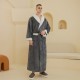 Men's nightgown for overweight couples, plus-size, long flannel bathrobe for women, autumn and winter. Men's nightgown for overweight couples, plus-size, long flannel bathrobe for women, autumn and winter.