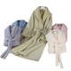 New autumn and winter Beibei fleece series. Extra-long, thickened flannel couple's nightgown, plus-size, women's pajamas.