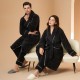 Autumn and winter thickened and long couple's robes for women, plus-size warm bathrobes for men and women. Autumn and winter thickened and long couple's robes for women, plus-size warm bathrobes for men and women.