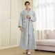 Couple's ice silk bathrobe, women's summer, thin, digitally printed, simulated silk nightgown, men's, plus-size, spring/autumn. Couple's ice silk bathrobe, women's summer, thin, digitally printed, simulated silk nightgown, men's, plus-size, spring/autumn.