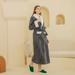 2023 new long-sleeved, thin, breathable, and suitable for outdoor wear, beautiful striped pajamas for women, spring, autumn, and summer long-sleeved, moisture-wicking, breathable home robes.