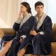 Amazon European-sized plus-size flannel robe for women, winter, men's coral fleece couple's bathrobe, thickened and long, autumn and winter.