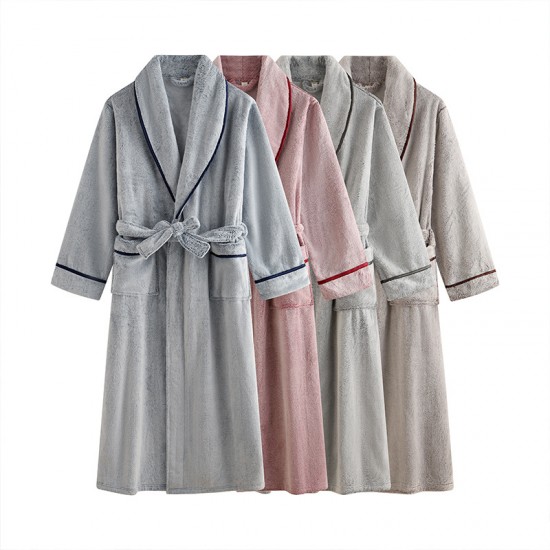 New absorbent nightgown for men, spring and autumn cool, thin couple's bathrobe, premium summer mid-length morning robe for women. New absorbent nightgown for men, spring and autumn cool, thin couple's bathrobe, premium summer mid-length morning robe for women.